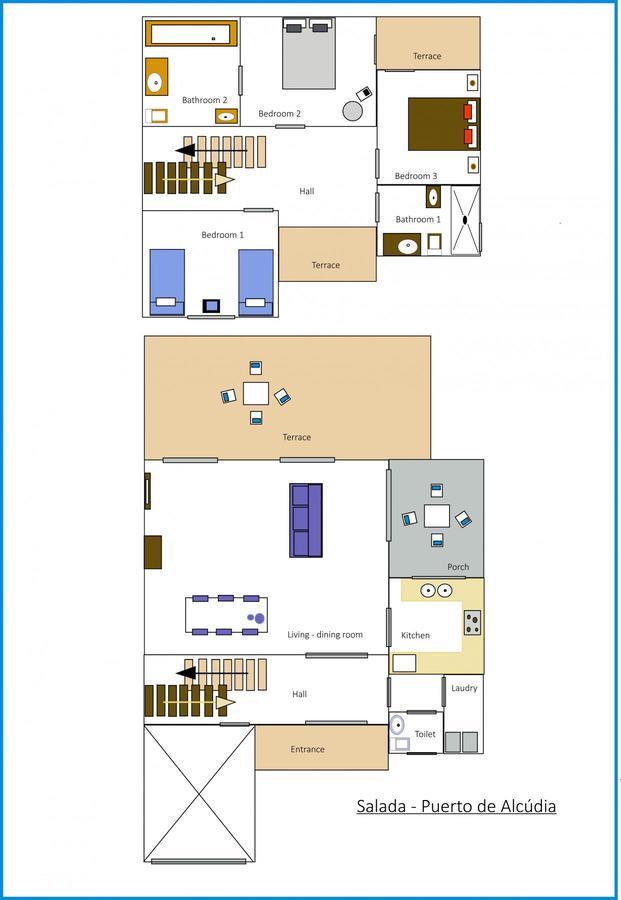 Salada House Villa Port de Alcudia  ภายนอก รูปภาพ